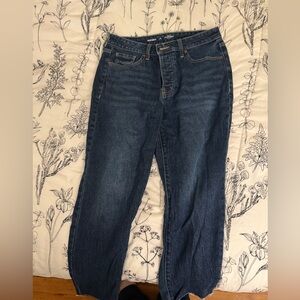Old Navy Women's Dark Blue Straight Leg Jeans